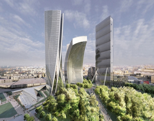 Zaha Hadid Office Tower Citylife Milano